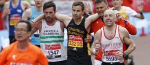 Struggling marathon runner